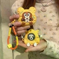 ราคา เคสซิลิโคนนิ่ม ลายการ์ตูน Tom และ Jerry ชีส 3D สำหรับ AIRPODS 4 PRO2 1/2/3 ฝาครอบหูฟัง เคสป้องกัน (1732118660638083969)
