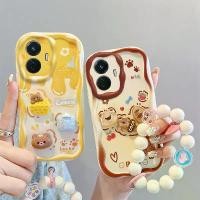 ราคา เคสนิ่มสำหรับ VIVO Y77 3D การ์ตูน ชีส หมี ขนมปัง หมี VIVO Y77 เคสโทรศัพท์ ครีม ขอบหยัก พร้อมสายคล้องสร้อยข้อมือ (1729719273437825972)