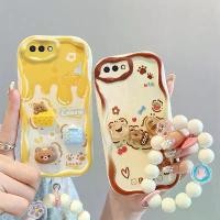 ราคา เคสนิ่มลายการ์ตูนพร้อมสต็อกสำหรับ Oppo A3s a12e 3D การ์ตูน ชีส หมี ขนมปัง Oppo A3s เคสซิลิโคนขอบครีมหยักพร้อมเชือกเส้นเล็ก (1729772258309540249)