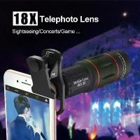 ราคา กล้องโทรทรรศน์ 18X สำหรับโทรศัพท์มือถือซูมเลนส์สำหรับตัวป้องกันกล้องโทรศัพท์มือถือ iphone อุปกรณ์เสริมเลนส์โทรศัพท์มือถือเลนส์เทเลโฟโต้ (1730815269710432980)