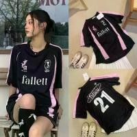 ราคา เสื้อยืดสไตล์สปอร์ต สำหรับผู้หญิง เสื้อแขนสั้น ทรงหลวม คอกลม เสื้อฟุตบอล ไซส์ 21 เสื้อเชิ้ต unisex ขนาดใหญ่ เทรนด์สุดฮอตในปี 2025 บีจี สปอร์ต เสื้อ บอดี้ ฟิต แขน ยาว tennis (1732220423475464966)