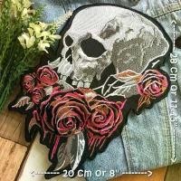 ราคา กะโหลก กุหลาบ ตัวรีดติดเสื้อ อาร์มรีด อาร์มปัก ตกแต่งเสื้อผ้า หมวก กระเป๋า แจ๊คเก็ตยีนส์ Embroidered Iron on Patch ขน... (1732674041526060857)