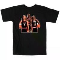 ราคา [HOT] เสื้อยืดลายทีม USA Dream Team Michael Jordan Magic Johnson Larry Bird สำหรับผู้ชาย (1731432437436221497)