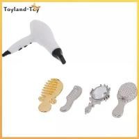 ราคา อุปกรณ์ห้องน้ำบ้านตุ๊กตาจิ๋ว ชุด 5 ชิ้น รวมหวี ไดร์เป่าผม กระจก รุ่น สเกล 1:12 (1732480927321261800)