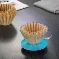 ราคา กระดาษกรองกาแฟแบบใช้แล้วทิ้ง, JIFENGE, 50 ชิ้น / กล่อง, ซักมือ, ถุงกรองผงกาแฟแบบเค้ก, ริ้วรอยสองด้าน, กระดาษกาแฟชงด้วยมือแบบพกพา, เหมาะสำหรับการเดินทาง, เครื่องชงกาแฟ (1732580018524882050)