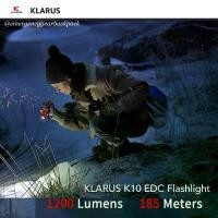 ราคา Klarus K10 EDC Flashlight 1200 Lumens 185M (1732239437869254595)
