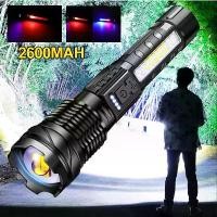 ราคา ไฟฉาย LED กลางแจ้ง, ไฟฉายฉุกเฉินแบบพกพา, ไฟฉาย USB แบบชาร์จไฟได้, ไฟฉายพลังงานสูง, ไฟฉาย, ไฟฉาย, ชาร์จแบตเตอรี่ในตัว, Flashlight แบต ส่อง (1731431011566521108)