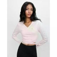 ราคา [Pomelo] เสื้อคอวีดีไซน์ผูกที่เอว / Wrap V-Neck Top (1732575230572987483)
