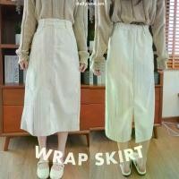 ราคา Wrap skirt กระโปรงยาวรุ่นใหม่ปังมากก!! น้องเป็นผ้าร่องกึ่งลูกฟูก (1729846405470718289)