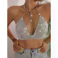 ราคา เสื้อเซ็กซี่ ไม่มีสายหนัง เปลือยหลัง มีสายโซ่โลหะ สำหรับเทศกาลดนตรีสถานียุโรป YY23538 โบโซ่ พิม รี่ พาย เสื้อ คอปาด (1731207540611712581)