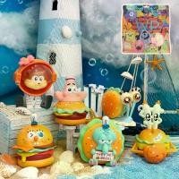 ราคา กล่องตาบอด SpongeBob Burger Series, ทำด้วยมือ, การ์ตูน, SpongeBob, พาย, ดาว, ปู, บอส, เครื่องประดับตุ๊กตา, ไอเดียของขวัญ (1730950864863660782)