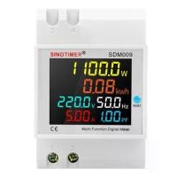 ราคา โวลต์มิเตอร์แบบดิจิตอลราง DIN วัตต์มิเตอร์กำลังไฟปัจจุบัน เครื่องวัดพลังงานไฟฟ้า kWh เครื่องวัดความถี่โวลต์แอมป์ จอภาพ AC 220V 110V 100A (1729756095684315198)