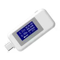 ราคา เครื่องทดสอบมิเตอร์วัดกระแสไฟและแรงดันไฟฟ้า USB C ดิจิตอล, จอภาพ, สำหรับใช้ในบ้าน (1729849616508422243)