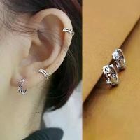 ราคา 1Pair Gold Fashion Earrings Fashion Simple Small Ring Earrings for Men and Women Shining Zircon Round Earbone Nails Earrings (1732083792898853201)