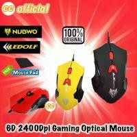 ราคา แท้100% NUBWO Gaming Optical Mouse NM-60 USB เม้าส์ หมาป่า เกมมิ่ง ออฟติคอล #CC ขายร้อน (1731445217231078477)