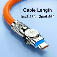ราคา สายชาร์จเร็วสุด USB Type C หมุนได้ 100W 180° เข้ากันได้กับ Xiaomi Redmi, OPPO, Huawei, Samsung Galaxy S20, S10, S9, S8 Plus, S10E, Note 20, 10, 9, 8, Moto G7, G8, เกมมิ่ง, USB to (1732039777836238155)