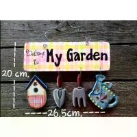 ราคา ป้ายตกแต่งสวน งานเพ้นท์ ป้ายmy garden ของแต่งสวน ของแต่งบ้าน ป้ายไม้ ป้ายไม้จริง (1731990484757087931)