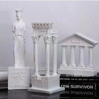 ราคา รูปปั้นสไตล์โรมัน ของแต่งบ้าน พร็อพถ่ายรูป เสาโรมัน โดม กรีกโบราณ (1729627147200465457)