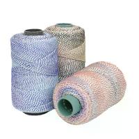 ราคา แบรนด์เชือกถักไหมซิลกี้ ถักโครเชต์ ถักกระเป๋า ขนาด 3 มิล น้ำหนัก 250 กรัม เส้นถักง่าย เหมาะกับงานถักกระเป๋า หมวก ของแต่งบ้าน #กระเป๋าโครเชต์ #crochet #เชือกร่ม (1732143019139959533)