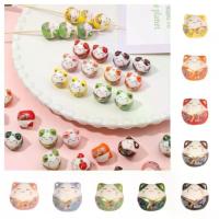 ราคา สร้อยคอแมว, การออกแบบแฟชั่นของ Plutus, ลูกปัดแมว, ลูกปัด Maneki-neko, เซรามิกญี่ปุ่น, แมวโชคลาภ, ลูกปัดตัวเว้นระยะหลวม, การทำเครื่องประดับ (1732497588231571255)