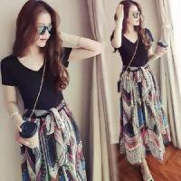 ราคา ชุดเดรสสไตล์โบฮีเมียน สำหรับผู้หญิงในวันหยุดฤดูร้อน เช่น มัลดีฟส์ ภูเก็ต โบฮีเมียน ซานย่า และภูเก็ต กระโปรงชายหาดวันหยุดริมทะเล ชุดไทย (1731945123041675747)