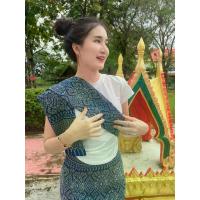 ราคา F80เสื้อขาวคอกลมนิ่มยืด สะไบผ้าทอลายทั้ง2ด้านอัดกาว ผ้าถุงผ้าทอลายทั้งผืนอัดกาวทั้งตัวงานซิป#ชุดไทยประยุกต์#ชุดไทย#ชุดไทยราคาถูก (1730618451946146282)