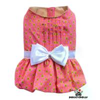 ราคา Pet clothes -Doggydolly เสื้อผ้าแฟชั่น น้องหมาน้องแมว ชุดไทย ทรงสุ่ม สีชมพู โบว์ขสีขาว D843 ขนาด1-9โล (1732489335138256234)