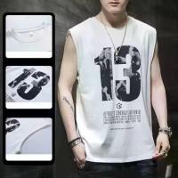 ราคา [ส่งฟรี] PC SHOP เสื้อกล้ามผู้ชาย เสื้อใส่ออกกำลังกาย เล่นกีฬา ฟิตเนส บาสเกตบอล เสื้อยืดสกรีนลาย 13 พร้อมส่ง รุ่น-005 (1732478708476708152)