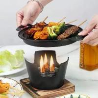 ราคา กระทะปิ้งย่าง เตาหมูกระทะมินิ เตาปิ้งย่าง ทำความสะอาดง่าย ไม่ติดกระทะ เตาพกพา ครบชุด เหมาะกิน1-2คน (1730237474547534791)