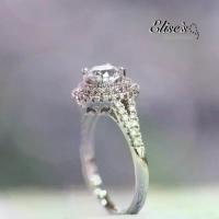 ราคา ER-1047 Elise's Jewelry เครื่องประดับผู้หญิง แหวนเพชร CZ เกรดพรีเมี่ยม น้ำ 100 D color หน้าเพชรขนาด 1.2 กะรัต สินค้าดี (1732004294830752886)