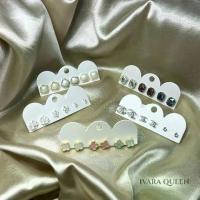 ราคา เซ็ตต่างหู ก้านเงินแท้ ร้านไทย พร้อมส่ง ต่างหูมุกล้อมเพชร ใบโคลเวอร์สี่แฉก แปดเหลี่ยมสามสี ccไข่มุก+เพชร ดอกไม้ขอบเงิน+ไข่มุกสลับเพชร เครื่องประดับผู้หญิง แฟชั่น (1732293675260675920)