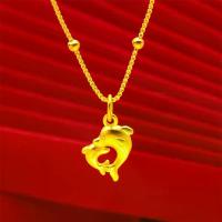 ราคา จี้ปลาโลมา สร้อยคอกระดูกไหปลาร้า เครื่องประดับทองเลียนแบบ เครื่องประดับผู้หญิง ไม่ซีดจางง่าย 45 ซม. (1732218247023920509)