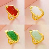 ราคา เครื่องประดับผู้หญิง, ทองวางเวียดนาม, หยกมาเลย์เทียม, แหวนเปิด, หิน Chalcedony เทียม, เงินสเตอร์ลิง, ขายส่งอุปกรณ์เสริม (1731488738847196927)