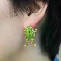 ราคา ต่างหูน่ารัก ตกแต่งสัตว์เล็ก รูปกัดหูน่ารัก สไตล์ต่างหูกบ เครื่องประดับผู้หญิง กบผิวสีเขียว (1731330563772876297)