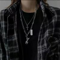 ราคา สร้อยคอ/สร้อยข้อมือ จี้หัวใจสีดำ Forever สร้อยเงิน สร้อยคอโซ่ สร้อยคแฟชั่น สไตล์พังก์ เครื่องประดับผู้หญิง N37 (1732629588134168027)