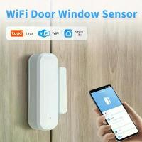 ราคา Tuya Wifi เซ็นเซอร์ประตูหน้าต่าง Entry Sensor Security Burglar เซ็นเซอร์ประตูนาฬิกาปลุก Smart Life เซ็นเซอร์ประตูแม่เหล็ก (1731333913900779967)