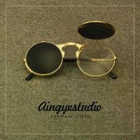 ราคา แว่นกันแดด เลนส์คู่ แบบพลิกขึ้น สำหรับผู้ชาย สไตล์วินเทจ กรอบกลม สไตล์พังก์ แว่นตาประสิทธิภาพ Steampunk เหมาะสำหรับเวที/เสื้อผ้าแนวสตรีท (1731814520248960927)