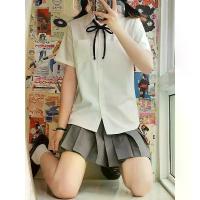 ราคา 【COD】ชุดนักเรียนสไตล์ญี่ปุ่นJK เสื้อเชิ้ตแขนสั้นกระโปรงจีบ ✨ 50% ชุดนักเรียนน่ารัก สไตล์ญี่ปุ่น แฟชั่นวัยรุ่น เสื้อเชิ้ตนักเรียน กระโปรงพลีท ชุดนักเรียนหญิง เสื้อเชิ้ตแขนสั้น กระ (1732052532769293600)