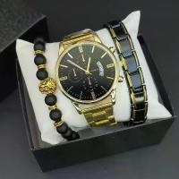 ราคา ชุดนาฬิกาผู้ชาย, แฟชั่นวัยรุ่น, สร้อยข้อมืออินเทรนด์, นาฬิกาควอทซ์เรียบง่าย, นาฬิกาข้อมือ (1731502033544644035)