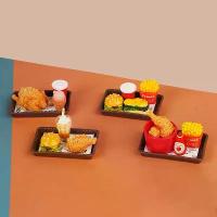 ราคา บ้านตุ๊กตาจิ๋ว DIY ชุดของเล่น, อาหารจำลอง, แฮมเบอร์เกอร์, มันฝรั่งทอด, ไก่ทอด, โมเดลบาตันเต็มครอบครัว, ของเล่นอาหาร, 1 ชุด (1732670075969177145)