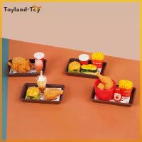 ราคา บ้านตุ๊กตาจิ๋ว DIY ชุดของเล่น, อาหารจำลอง, แฮมเบอร์เกอร์, มันฝรั่งทอด, ไก่ทอด, โมเดลบาตันเต็มครอบครัว, ของเล่นอาหาร, 1 ชุด (1732352686623393512)