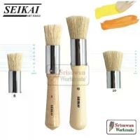 ราคา พร้อมส่ง. Seikai พู่กันขนหมู เบอร์ 6 / เบอร์ 10 พู่กัน เกรดอาร์ทติส เซไค CHUNGKING BRISTLE WOODBRUSH (1731282609727112608)