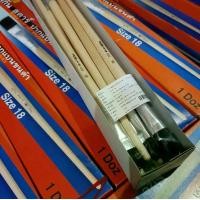 ราคา พู่กัน STAR No.555 ราคา/โหล พู่กันปากแบน ขนดำ พู่กันแบน เบอร์ 2 4 6 8 10 12 14 16 18 20 22 24 (1730491802533595547)