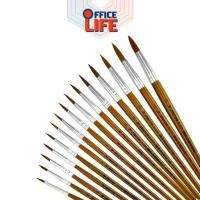 ราคา HORSE (ตราม้า) พู่กันสีน้ำ พู่กัน ปลายกลม รุ่น H-808 เบอร์ 6-12 ( 1 อัน ) (1731541441721436047)