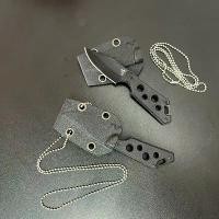 ราคา มีดห้อยคอเดินป่า มีดพกพร้อมปลอกด้ามจับG10 มีดแคมป์ปิ้ง Outdoors (1732230231644079583)