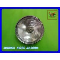 ราคา ✥HEADLIGHT HEADLAMP SET Fit For SUZUKI A100 A100SR // ไฟหน้า โคมไฟหน้า จานฉาย ขอบชุบโครเมี่ยม♬ (1732593192705099622)