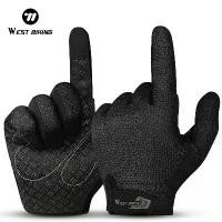 ราคา WEST BIKING ถุงมือปั่นจักรยาน เต็มนิ้ว ถุงมือมอเตอร์ไซค์ ถุงมือจักรยาน ถุงมือกันลื่น อุปกรณ์ปั่นจักรยาน (1729763578612714065)