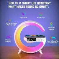 ราคา ที่ชาร์จไร้สาย ลำโพงบลูทูธ มาใหม่ มัลติฟังก์ชั่น ไฟ LED RGB ชาร์จเร็ว 10W โคมไฟข้างเตียง ลำโพงอัจฉริยะ G63 ElVictor (1731338320583362324)