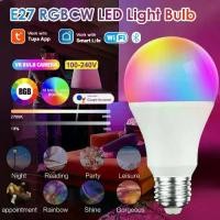 ราคา หลอดไฟอัจฉริยะ หลอดไฟ LED อัจฉริยะ10W Tuya Bluetooth/WiFi Smart Light Bulb RGB E27 10W 15W Dimmble หลอดไฟอัจฉริยะคว (1731219864993498340)