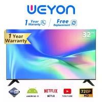 ราคา WEYON Smart TV ทีวี 32 นิ้ว โทรทัศน์ สมาร์ททีวี LED Wifi FULL HD Android TV ราคาถูกทีวี จอแบนสามารถรับชม YouTube/Internet ได้โดยตรง สามารถเชื่อมต่อกับอินเทอร์เน็ต (1731874793027832596)
